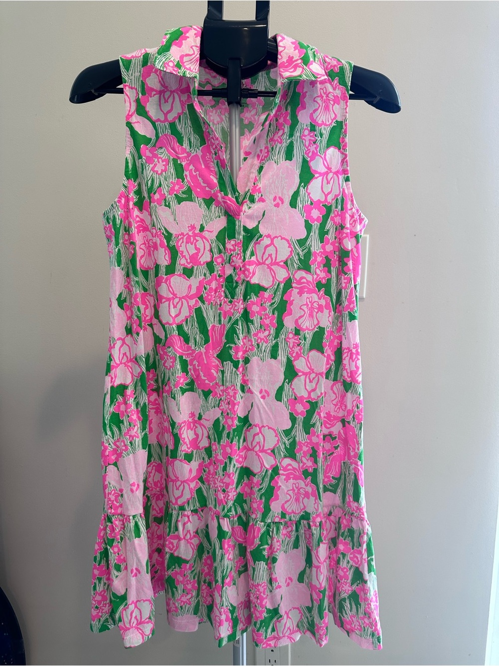 Lilly Pulitzer Pink & Green Floral Sleeveless Dress